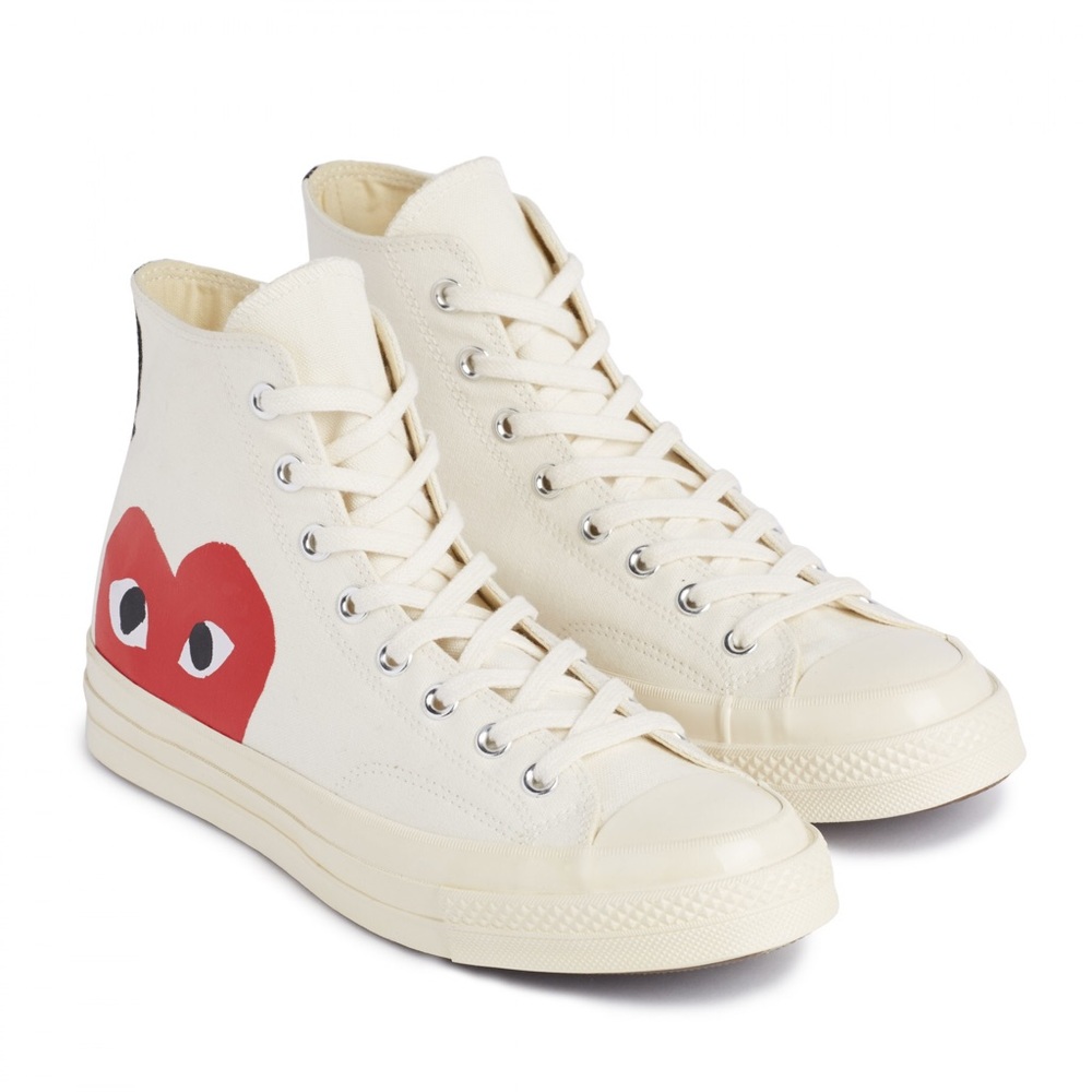 Commes des Garçons Converse in White Colorway